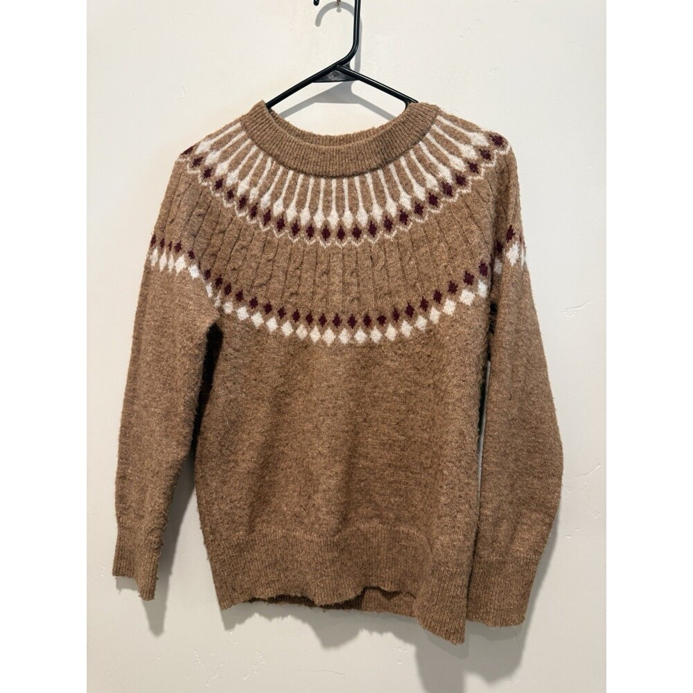 Croft and Barrow Fair isle Ringer Pullover Sweater XS